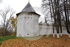 A view of one of the towers Savvino-Storozhevsky Monastery, Russia